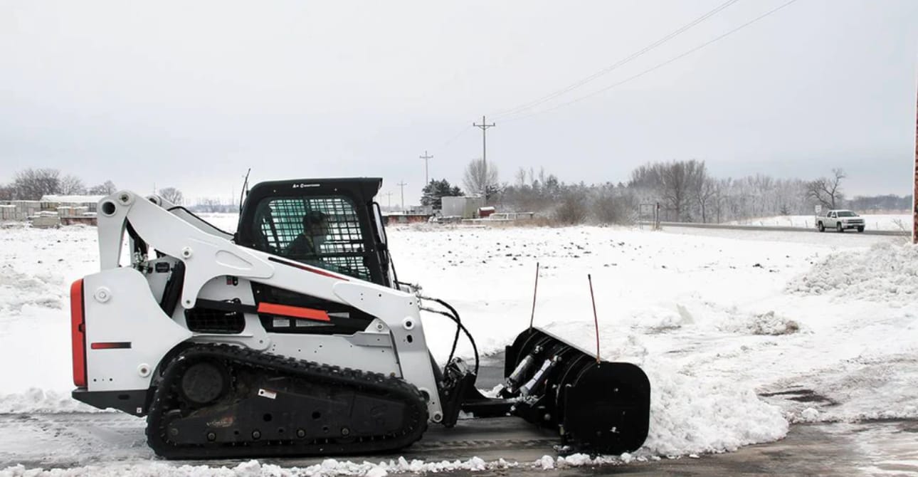 Bobcat with plow
